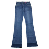 Twinset Jeans Einfarbig Blau Flare Modell Für Mädchen