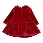 LIU JO abito tinta unita in velluto Rosso per Neonata HF3025 ROSSO LIU JO 