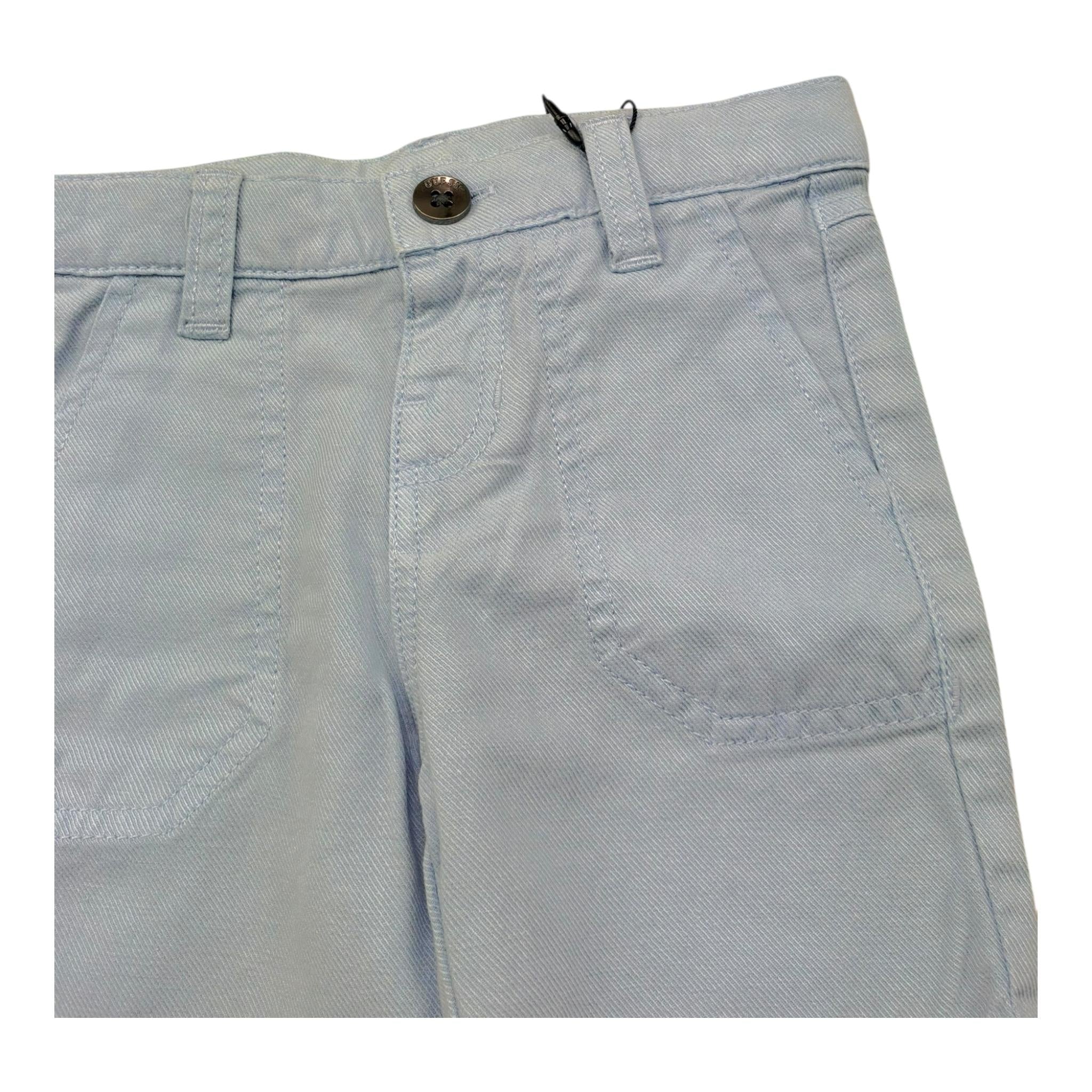 Guess Bermuda Tinta Unita con Girovita Regolabile per Neonato N5GD07WHAR0 AZZURRO GUESS 