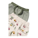 MAYORAL completo 4 pezzi 2 felpe-2 pantalone biclore Verde/beige per Neonato 2625 VERDE/BEIGE MAYORAL 