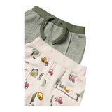 MAYORAL completo 4 pezzi 2 felpe-2 pantalone biclore Verde/beige per Neonato 2625 VERDE/BEIGE MAYORAL 
