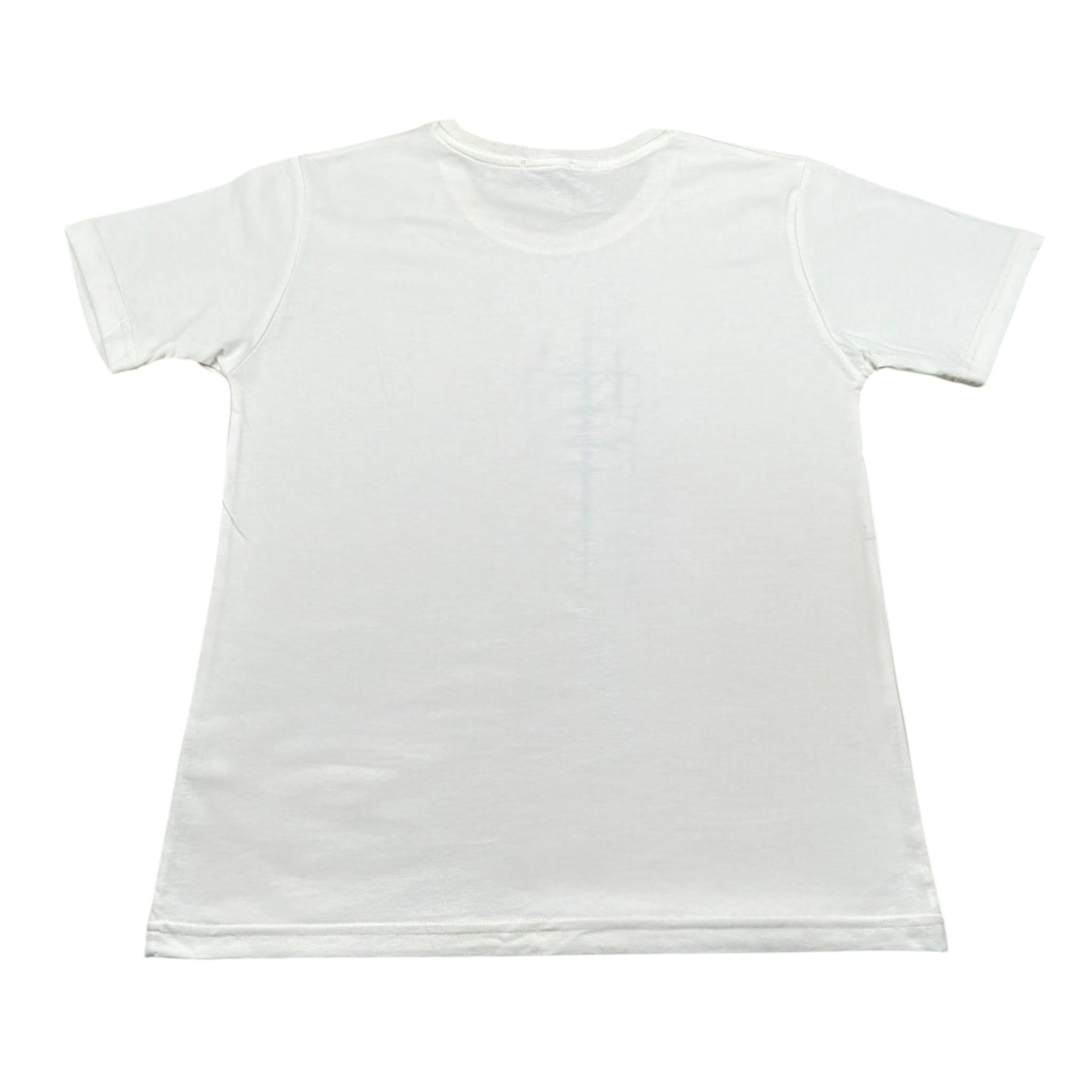 Emanuel Pris T-Shirt Girocollo Tinta Unita  per Bambino ETS3147R BIANCO EMANUEL PRIS 