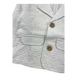 Emc Zweifarbige Jacke Streifenmuster Weiß/Blau für Baby Mädchen