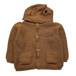 DANIELE ALESSANDRINI cardigan tinta unita con cappuccio Cammello per Bambino 1291W00035X CAMMELLO DANIELE ALESSANDRINI 