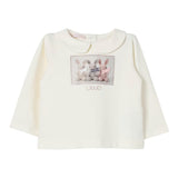 LIU JO shirt girocollo tinta unita con stampa in contrasto Panna per Neonata HF4041 PANNA LIU JO 