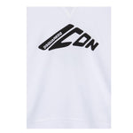 Dsquared2 Felpa Chiusa con Cappuccio Tinta Unita con Logo per Bambino DQ2940 BIANCO DSQUARED2 