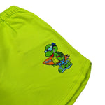 Mousse Bermuda Tinta Unita con Elastico In Vita per Bambino NINJASURD VERDE MOUSSE 