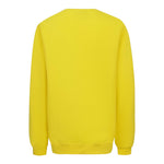 Disclaimer Felpa Chiusa Girocollo Tinta Unita con Logo per Bambino 25EDK58430X GIALLO DISCLAIMER 