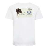N°21 Einfarbiges Rundhals-T-Shirt mit weißem Aufdruck für Jungen