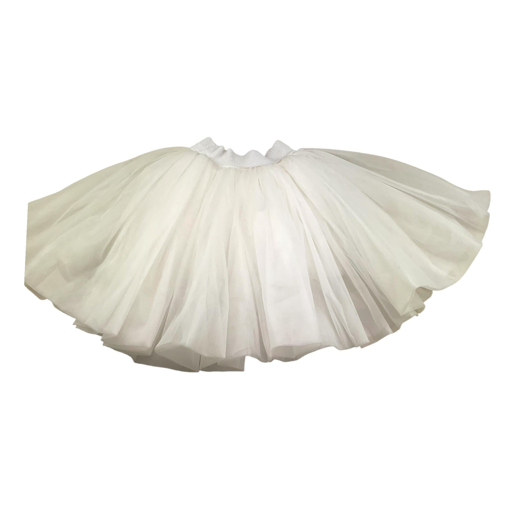 Nikolia Gonna Tinta Unita In Tulle per Bambina GLORIA BIANCO NIKOLIA 