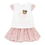 Mayoral Completo 2 Pezzi Canotte-Gonna Bianco/Rosa per Neonata 1874X BIANCO/ROSA MAYORAL 