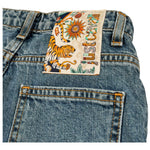 Just Cavalli Bermuda In Denim Tinta Unita con Girovita Regolabile per Bambino JBP26087BE BLU JUST CAVALLI 