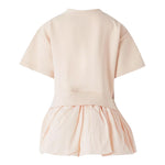 Elisabetta Franchi Abito Tinta Unita Mezza Manica con Gonnellone per Bambina EFAB606X ROSA ELISABETTA FRANCHI 