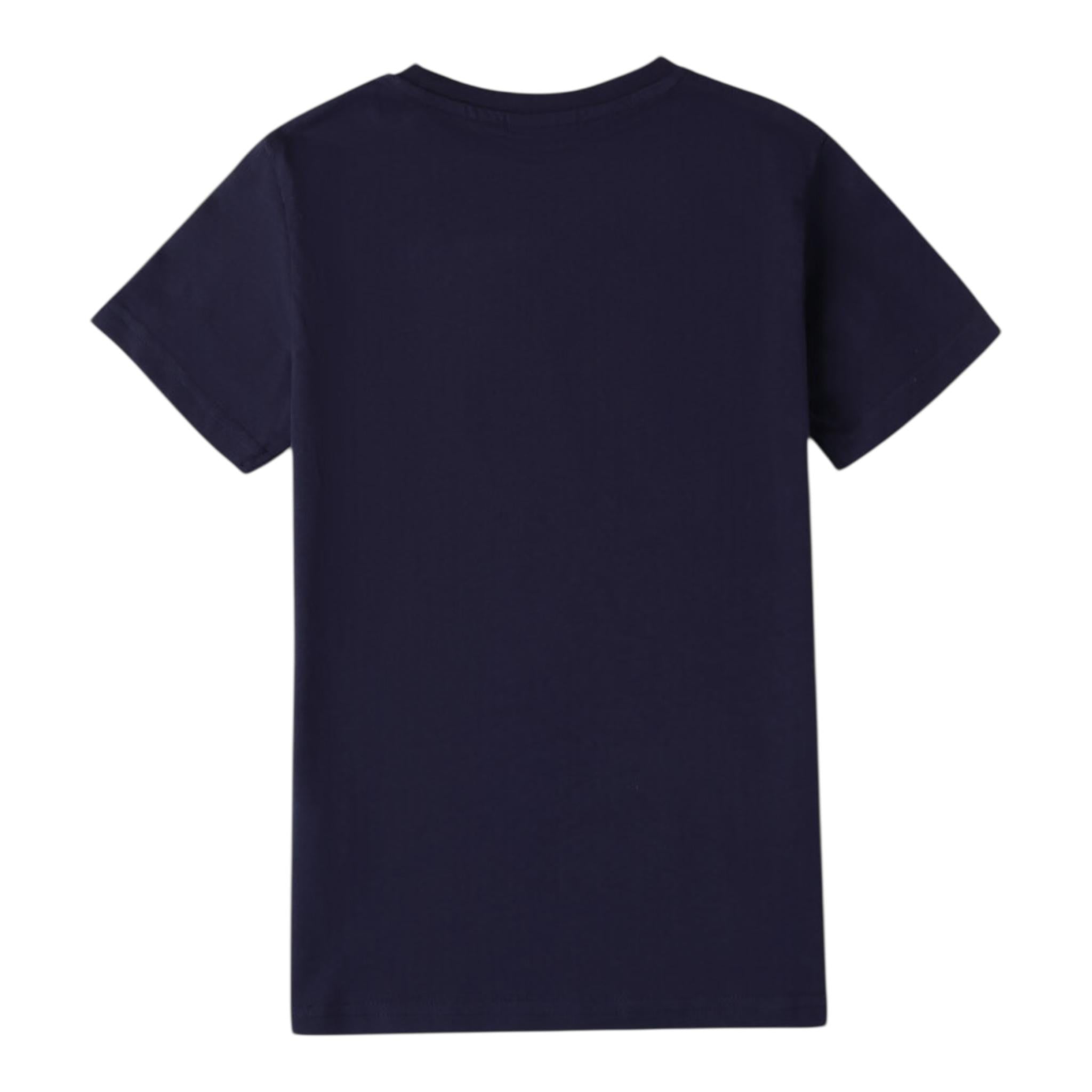 SUPERGA t-shirt tinta unita con stampa Blu per Bambino A102 BLU SUPERGA 