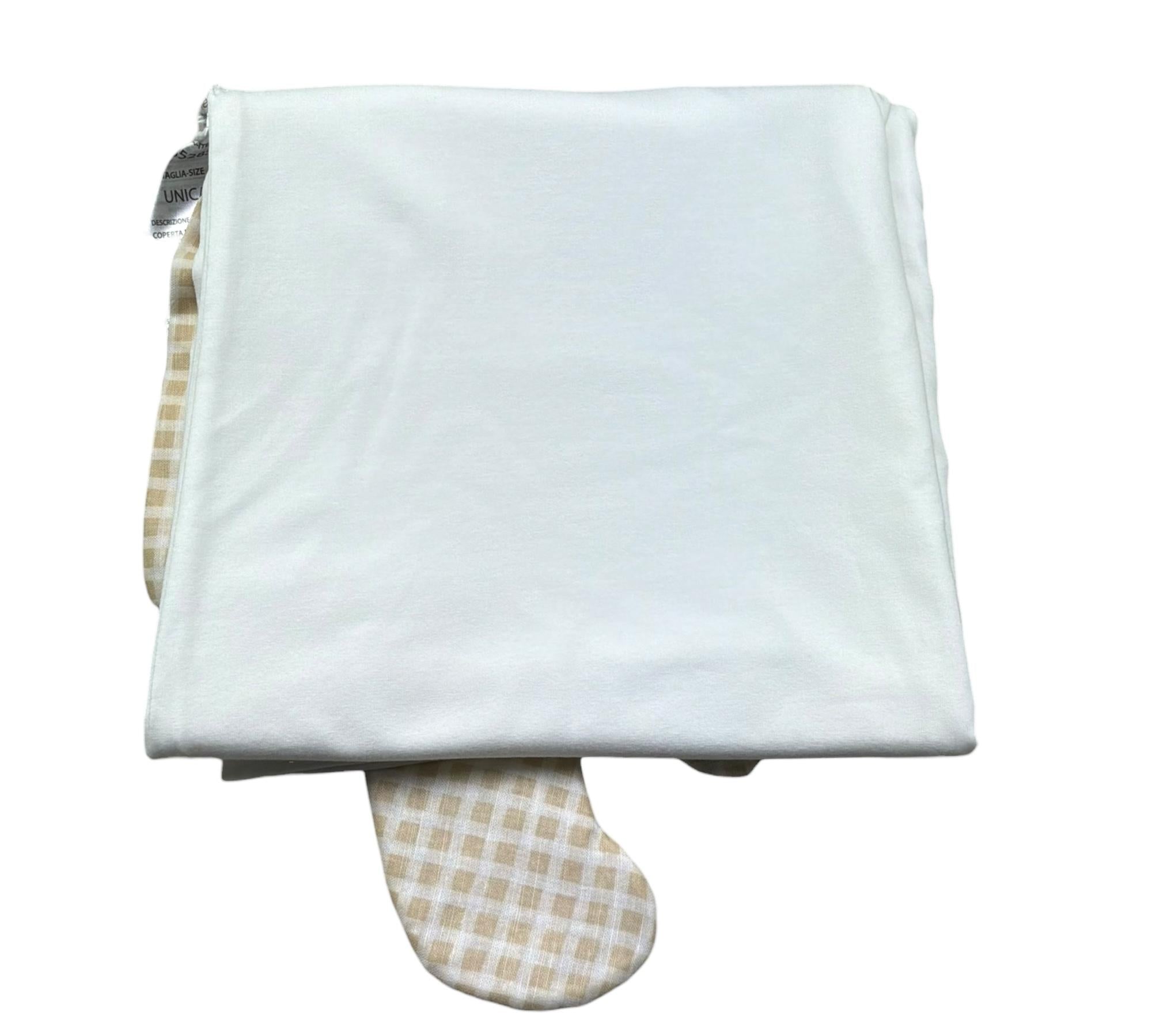 Le Bebe Coperta Tinta Unita con Ricami per Neonato LBB5285 BIANCO LE BEBE 
