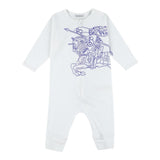 BURBERRY set tutina tinta unita manica lunga con bavetta Bianco per Neonato 8093020 BIANCO BURBERRY 