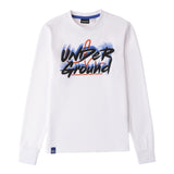 SARABANDA shirt girocollo tinta unita con stampa in contrasto Bianco per Bambino 0A514 BIANCO SARABANDA 