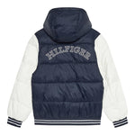 TOMMY HILFIGER giubbino tinta unita con cappuccio e maniche in contrasto Blu per Bambino KB0KB09465 BLU TOMMY HILFIGER 