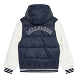 TOMMY HILFIGER giubbino tinta unita con cappuccio e maniche in contrasto Blu per Bambino KB0KB09465 BLU TOMMY HILFIGER 