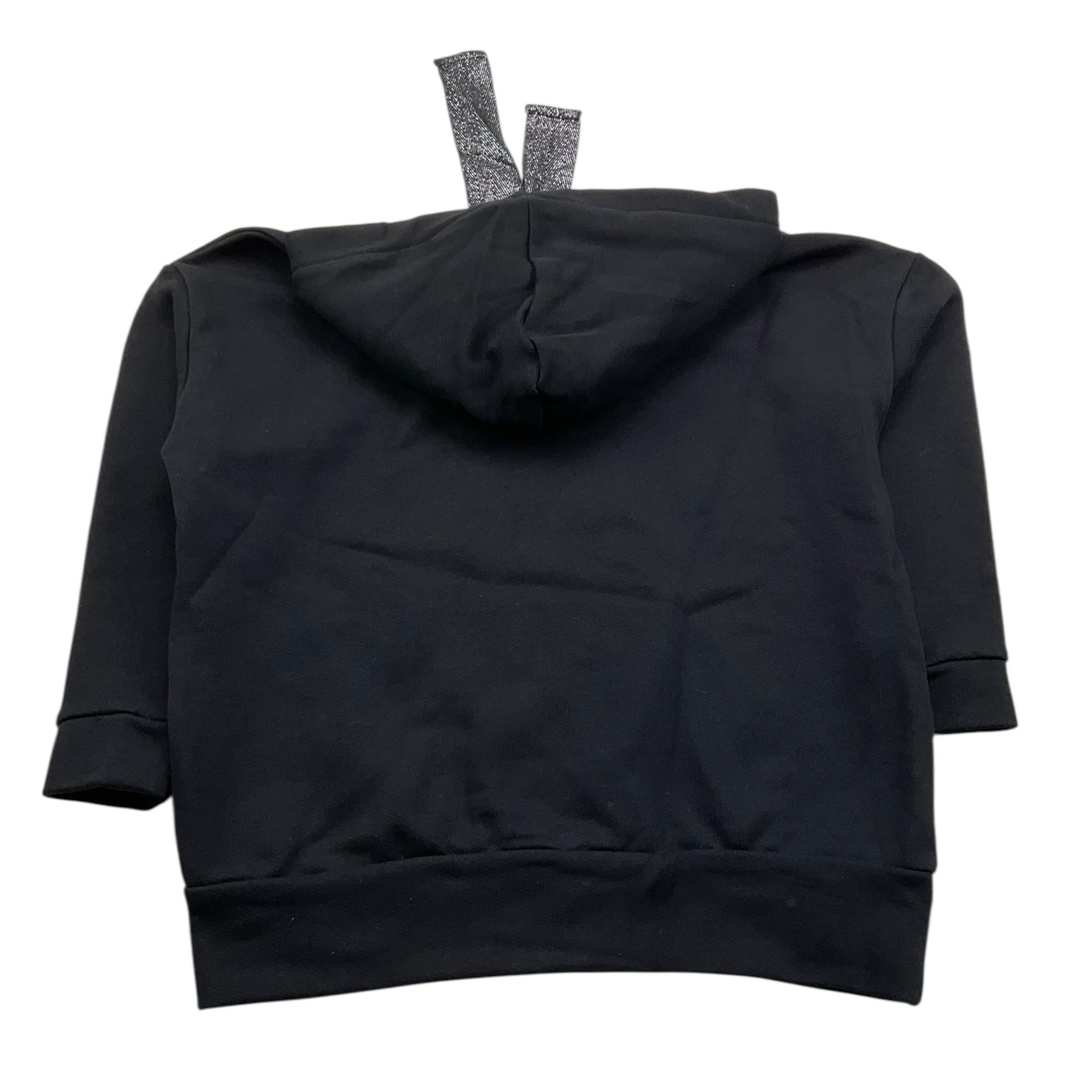 MARC ELLIS felpa tinta unita con cappuccio e stampa Nero per Bambina JMJMX15351XX NERO MARC ELLIS 