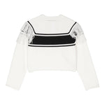 TWINSET maglia girocollo tinta unita con frange Bianco per Bambina 242GJ3163J BIANCO TWINSET 