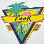 F**K T-Shirt Girocollo Tinta Unita con Stampa per Neonato FJ224206WH BIANCO F**K 