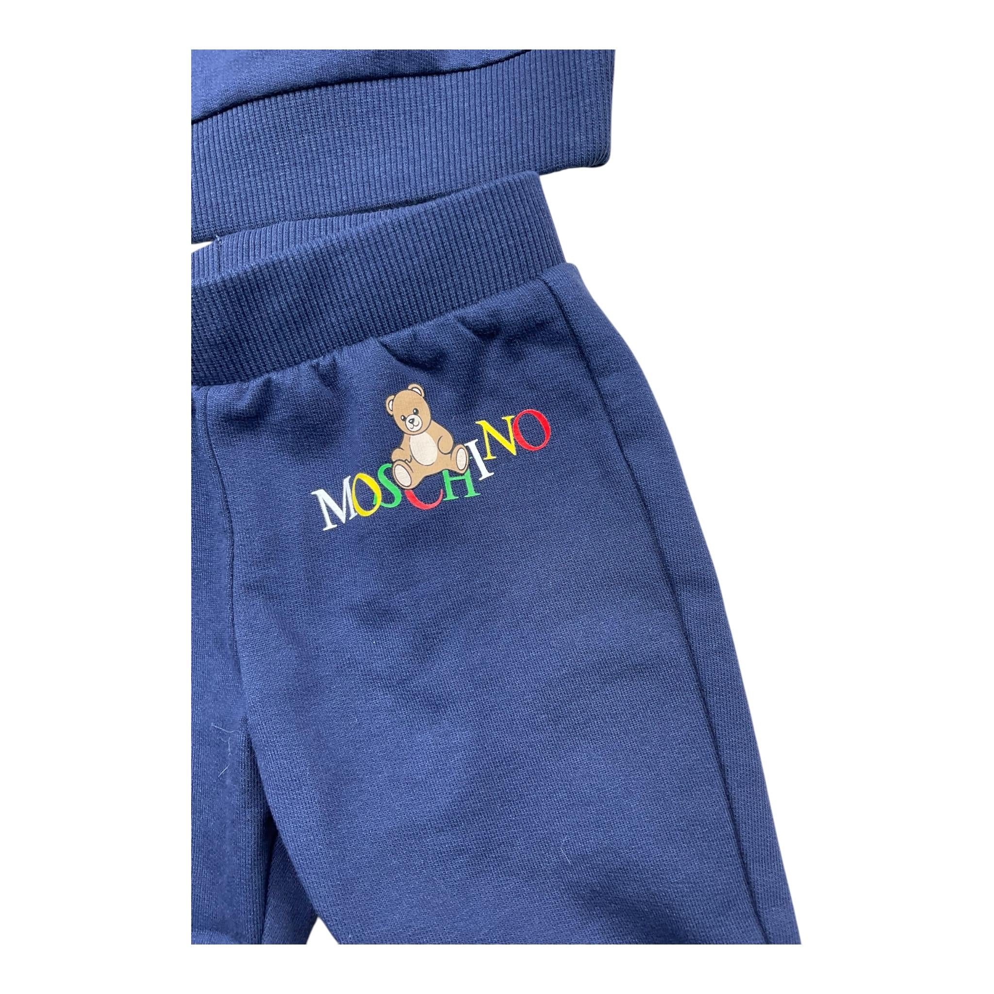 MOSCHINO completo 2pz felpa-pantalone Blu per Neonato MRK039 BLU MOSCHINO 