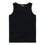 Dsquared2 Canotta Girocollo tinta unita con Logo Nero per Bambino DQ2783X NERO DSQUARED2 