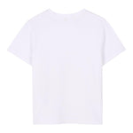 Dkny T-Shirt Tinta Unita con Stampa per Bambina D62305 BIANCO DKNY 