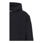 MOSCHINO felpa tinta unita con cappuccio Nero per Bambino HNF07K NERO MOSCHINO 