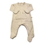 PETIT INDI tutina manica lunga tinta unita Panna per Neonato AW24B1202 PANNA PETIT INDI 