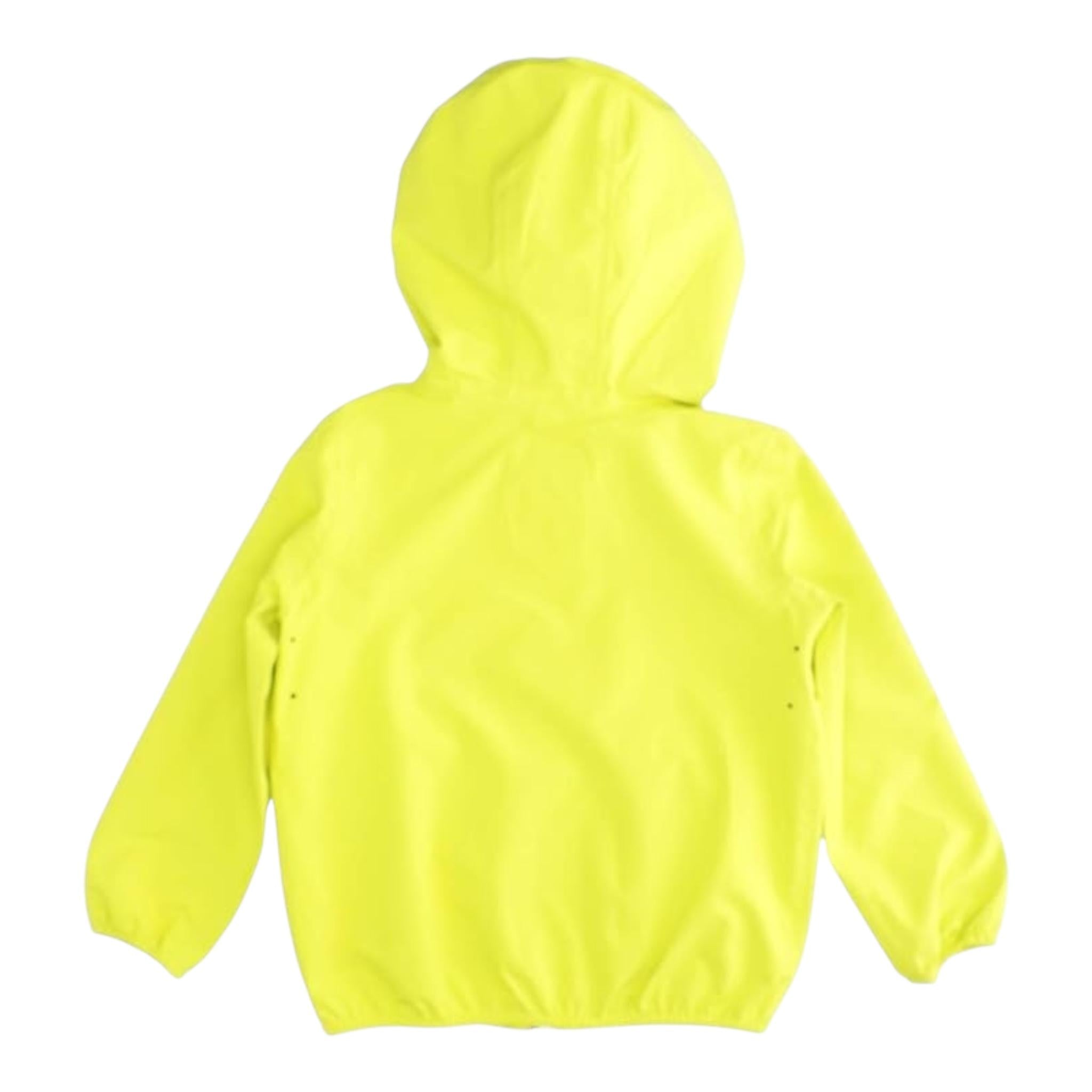 K-Way Giubbino Tinta Unita con Cappuccio per Bambino K61336WXXX GIALLO FLUO K-WAY 