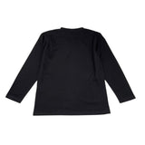 PAOLO PECORA shirt girocollo tinta unita con stampa Nero per Bambino PP3820 NERO PAOLO PECORA 