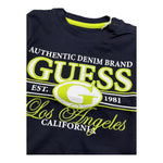 Guess T-Shirt Girocollo Tinta Unita con Stampe per Neonato N5RI23K8HM4 BLU GUESS 
