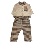 NANAN completo 2 pezzi maglia-pantalone Beige per Neonato I2413406BE BEIGE NANAN 