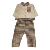 NANAN completo 2 pezzi maglia-pantalone Beige per Neonato I2413406BE BEIGE NANAN 