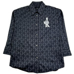 John Richmond Camicia Manica Lunga Tinta Unita per Bambino RGP26055CA NERO JOHN RICHMOND 