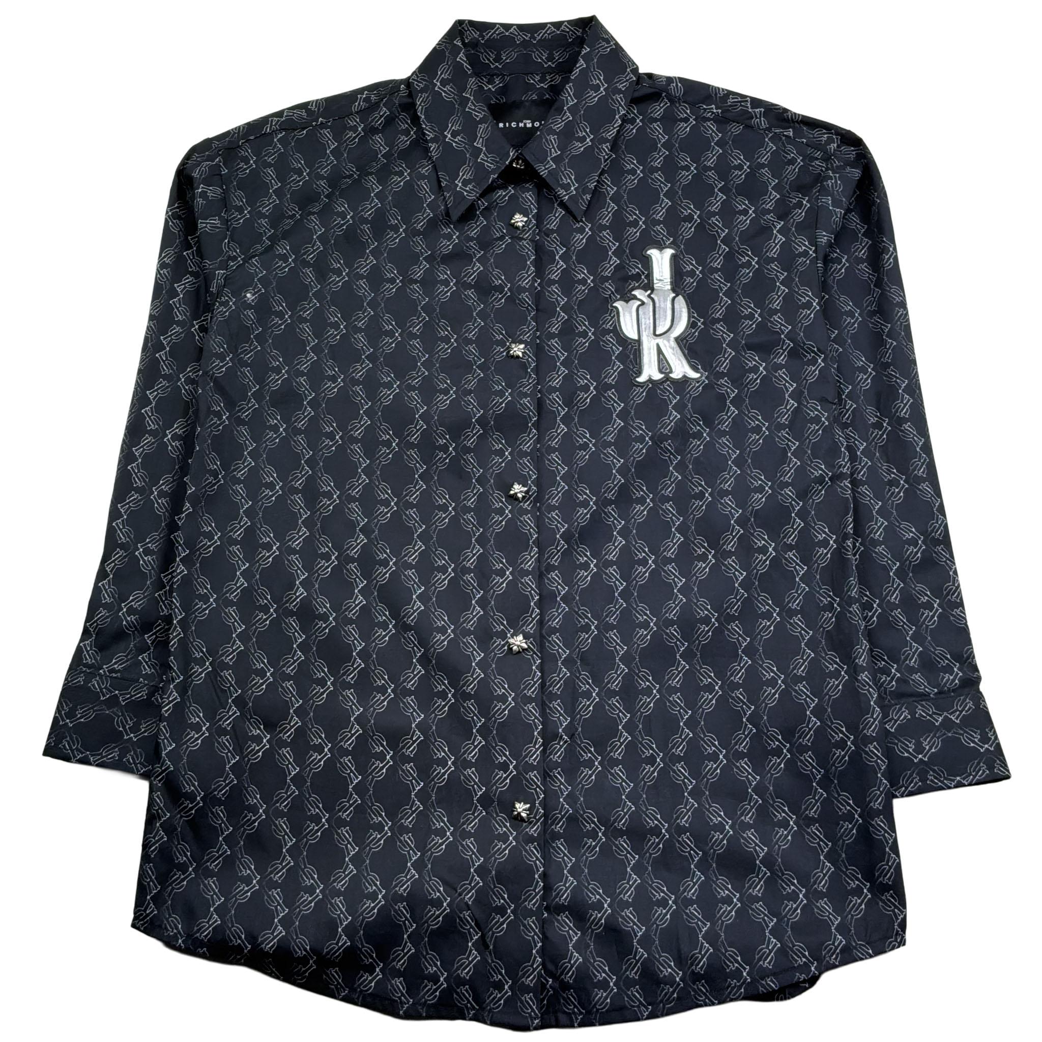 John Richmond Camicia Manica Lunga Tinta Unita per Bambino RGP26055CA NERO JOHN RICHMOND 