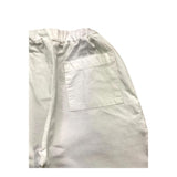 Zero Ampere Einfarbige Hose mit elastischer Taille in Weiß für Neugeborene