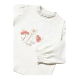 MAYORAL shirt girocollo tinta unita con stampa in contrasto Bianco per Neonata 2045N BIANCO MAYORAL 