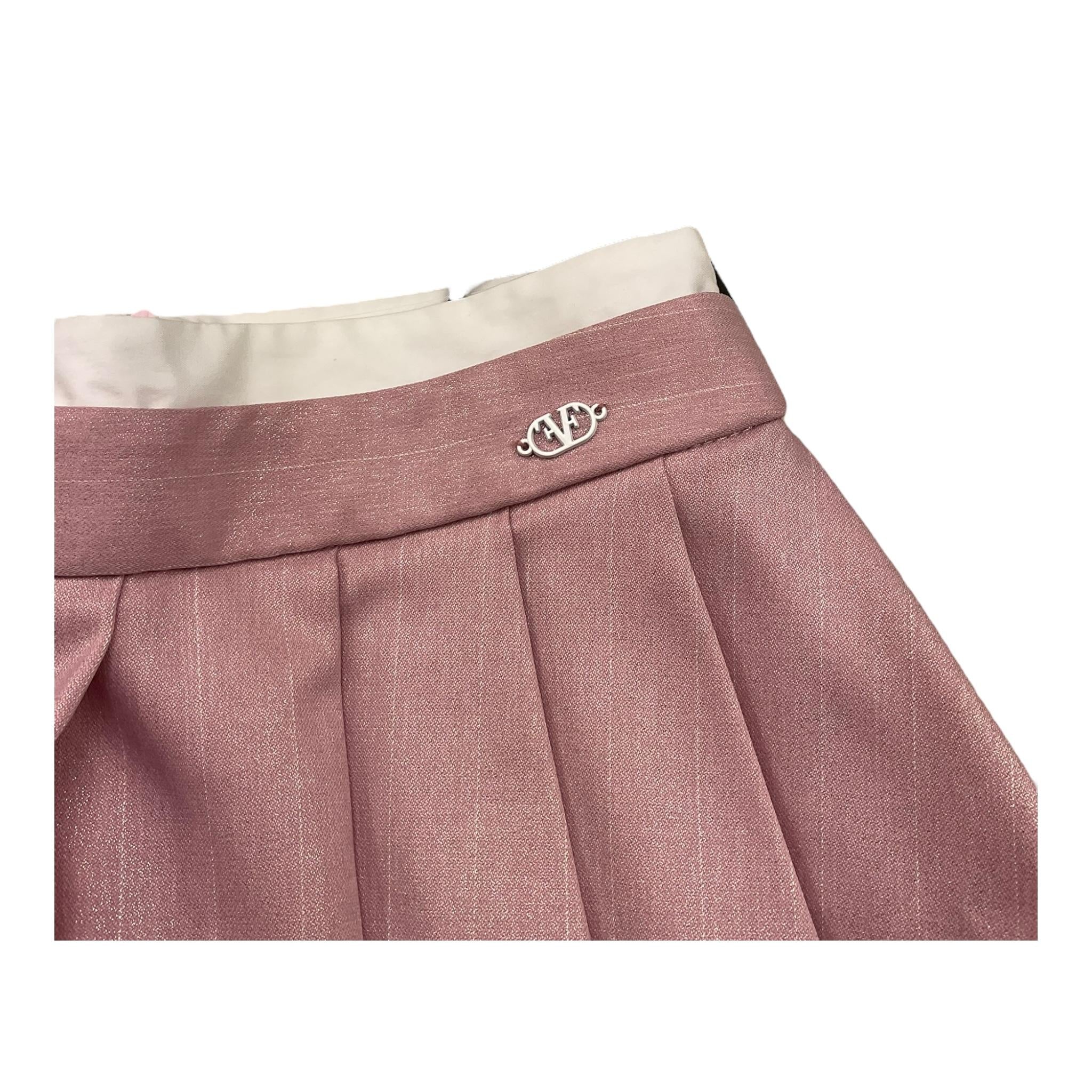 Fun & Fun Gonna Tinta Unita con Applicazione Logo per Bambina FBSK01370 ROSA FUN & FUN 