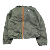K-Way Giubbino Reversibile Bicolore con Zip E Cappuccio per Bambino K2145HW AZZURRO/VERDE K-WAY 