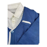 Stella Complete 3-teiliger Shirt-Cardigan-Blauer Overall für Neugeborene