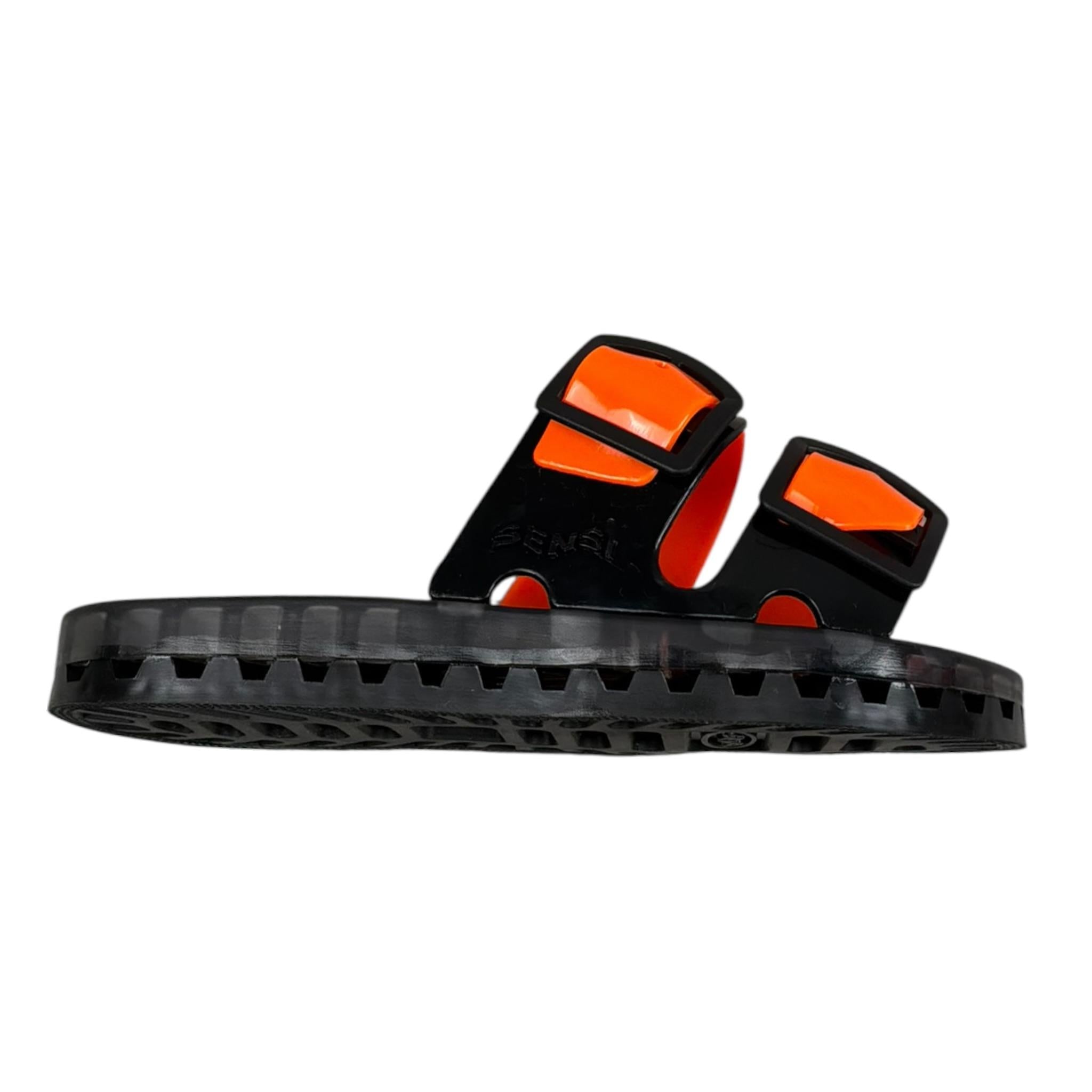 Sensi Ciabatta Bicolore per Bambino 4151 NERO/ARANCIONE SENSI 