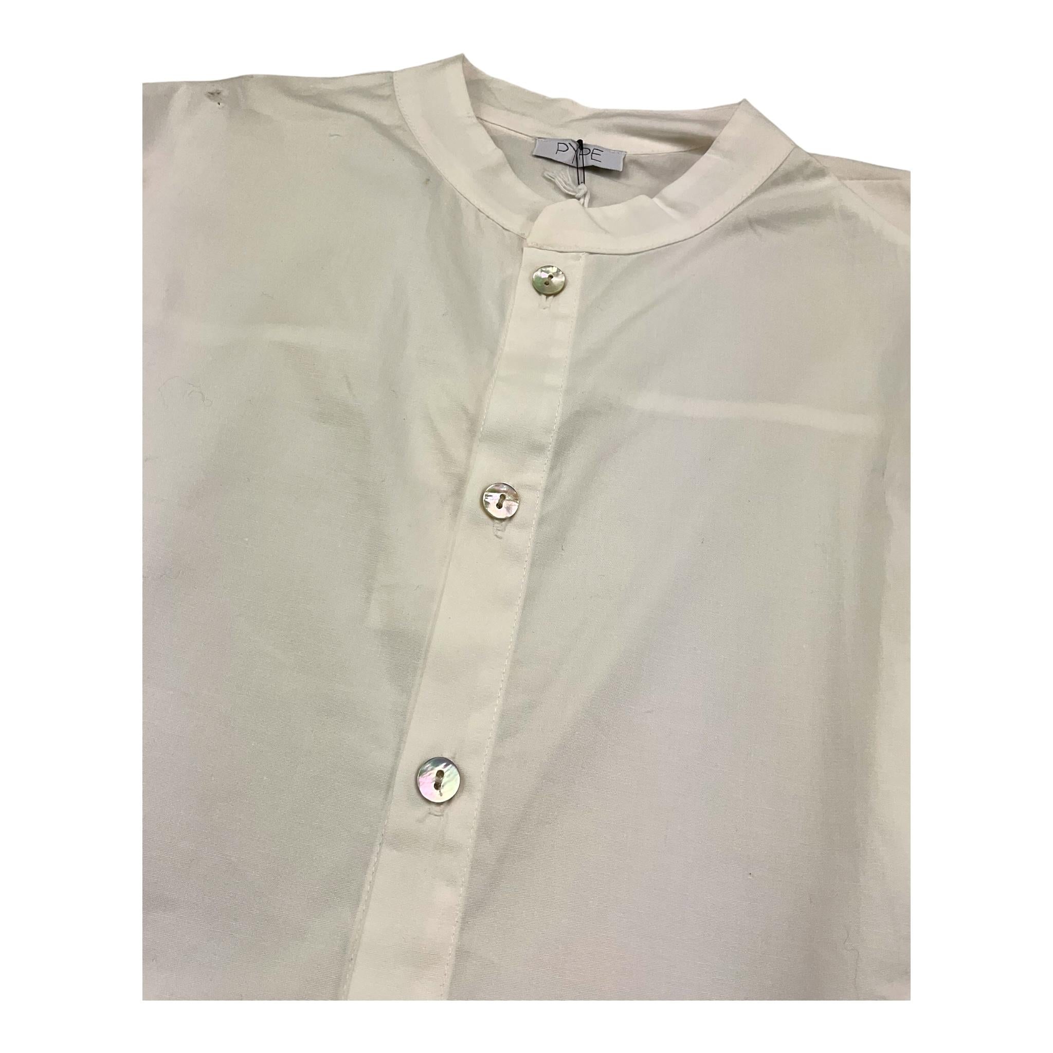 Pype Camicia Manica Lunga Tinta Unita per Bambino TENERIFE PANNA PYPE 