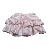 M+E' Gonna Tinta Unita con Fantasia A Righe per Neonata UE1778XXX BIANCO/ROSA M+E' 
