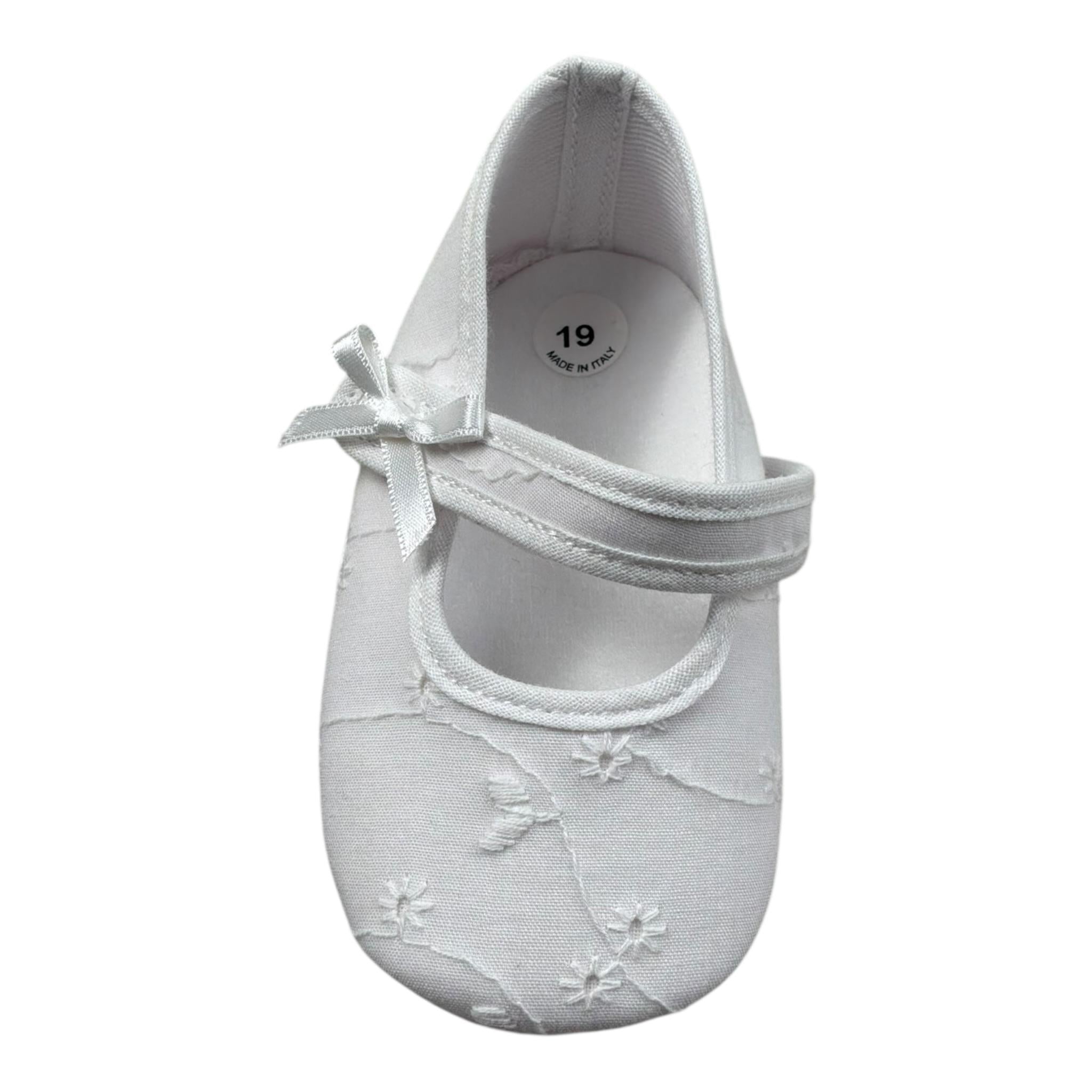 Baby Vip Ballerina Tinta Unita con Fiocco per Neonata T8598 BIANCO BABY VIP 