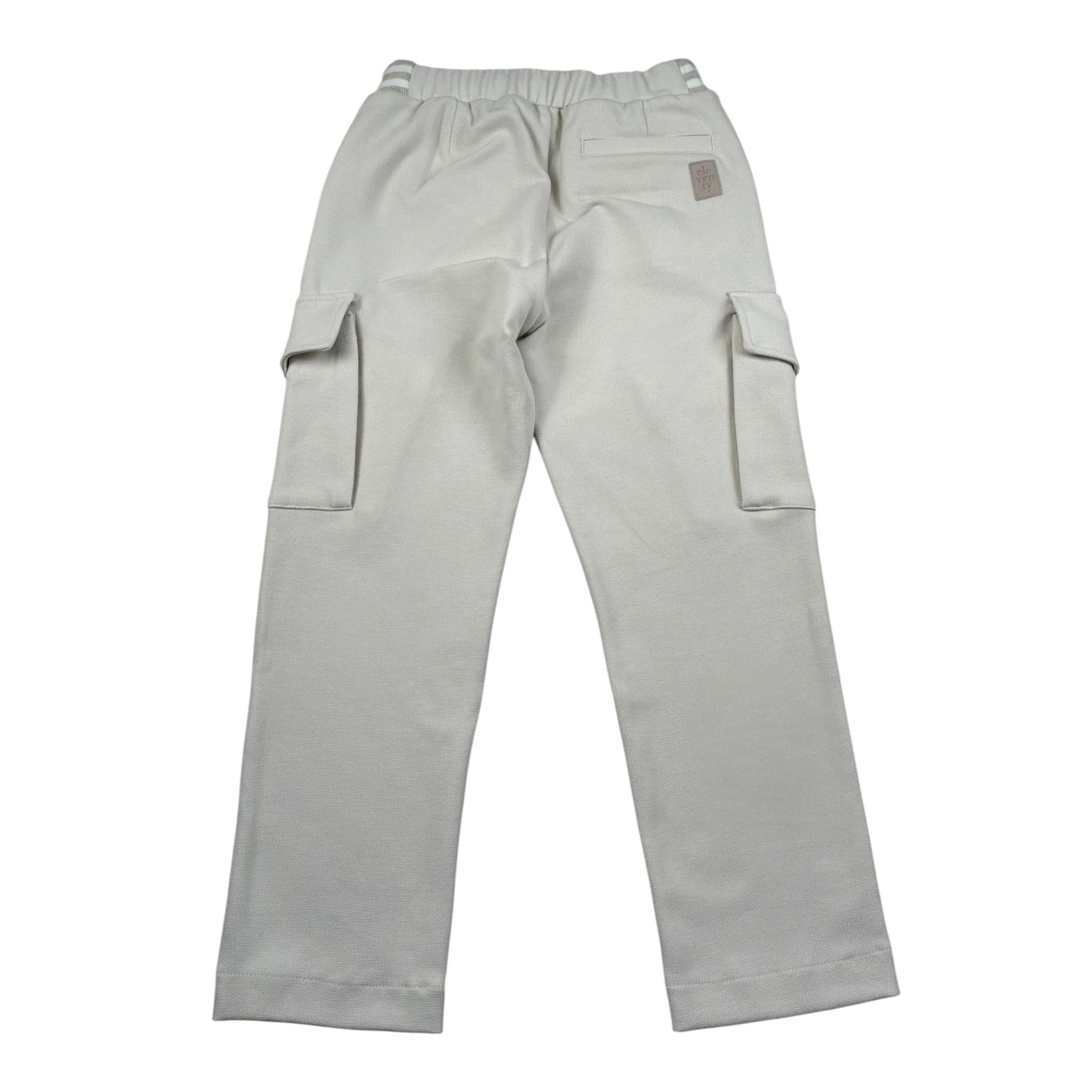 Eleventy Pantalone Tuta Tinta Unita con Elastic In Vita per Bambino EW6P40 PANNA ELEVENTY 