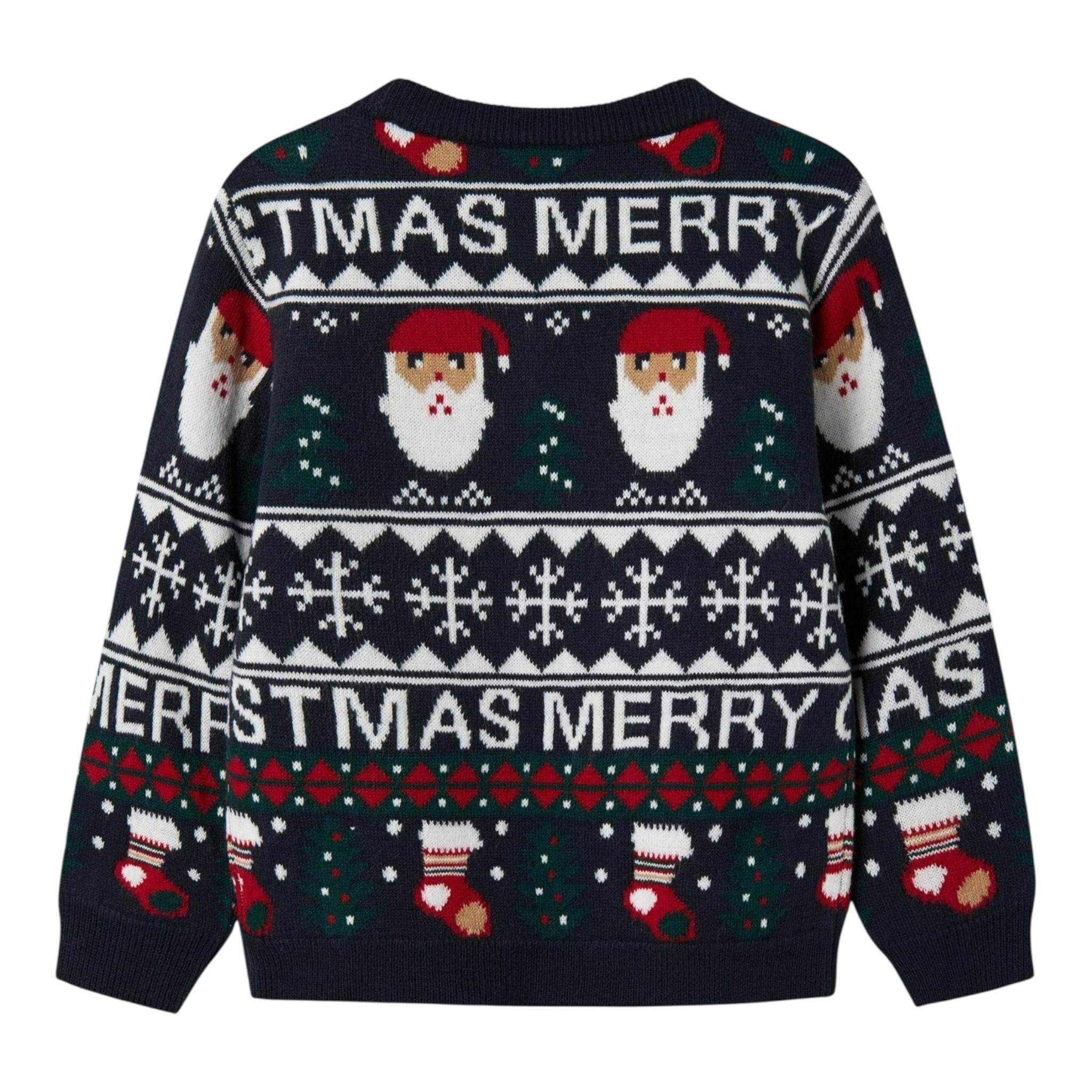 NAME IT maglia girocollo fantasia natalizia Blu per Bambino 13235186 BLU NAME IT 