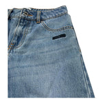 Moschino Bermuda In Denim Tinta Unita con Girovita Regolabile per Bambino HUQ02J BLU MOSCHINO 